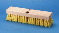 Cream Colored Polypropylene Deck Brush