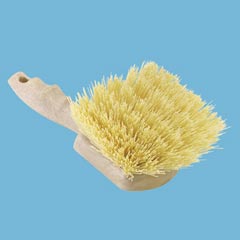 Cream Colored Polypropylene Plastic Block Brush