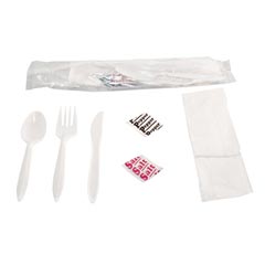 Six-Piece Wrapped Cutlery Kits