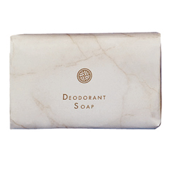 White Marble Guest Amenities Dial Deodorant Soap
