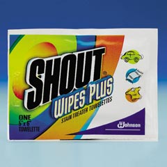 Shout&reg; Wipes Plus Stain Treater Towelettes