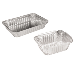 Oblong Aluminum Container & Lids