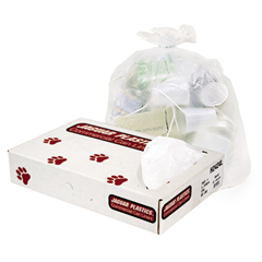 High-Density Commercial Can Liners, Bulk Pack, Natural Color