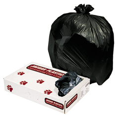 Black, Linear Low-Density Commercial Can Liners, Bulk Pack
