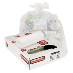 High-Density Commercial Can Liners, Coreless Rolls, Natural Color