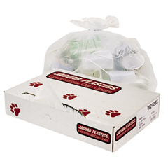 White, Linear Low-Density Commercial Can Liners, Bulk Pack