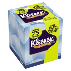 KLEENEX&reg; Anti-Viral* Facial Tissue