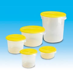 Round Storage Containers and Lids
