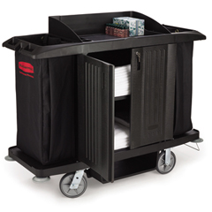 Full Size Housekeeping Cart with Doors