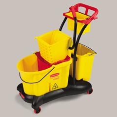WaveBrake&reg; Mopping Trolley with Sideward Pressure Wringer