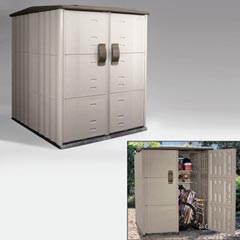 Roughneck Modular Vertical Double Deep Outdoor Storage Shed