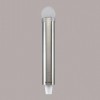 Stainless Steel Small Pull-Type Water Cup Dispenser with Hinged Flip-Cap
