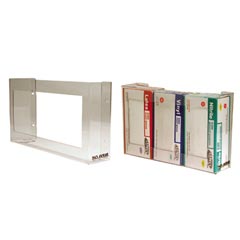 Clear Plexiglas&reg; Three-Box Glove Dispenser