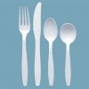 Guildware&reg; Heavyweight Polystyrene Full-Size Cutlery, White