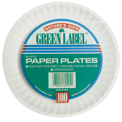 Uncoated Paper Plate