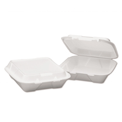 Snap-it Foam Hinged Lid Carryout Containers