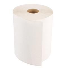 White Nonperforated 1-Ply Hardwound Roll Towels