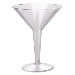Party Basics&reg; Plastic Martini Glasses