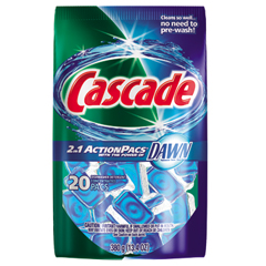 Cascade&reg; 2in1 ActionPacs&reg; Automatic Dishwasher Detergent