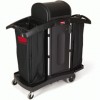 Full Size High-Security Housekeeping Cart with Locking Hood