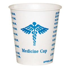 Wax-Coated Paper Graduated Medicine Cup