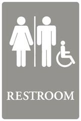 Restroom (Accessible Symbol) ADA Sign