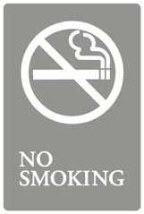 No Smoking ADA Sign