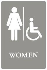 Women HC (Accessible Symbol) ADA Sign