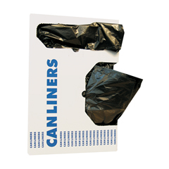 Black, Linear Low-Density Can Liners