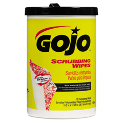 GOJO&reg; Scrubbing Wipes, 72-Count Canister