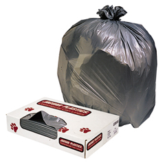 Gray, Linear Low-Density Commercial Can Liners, Bulk Pack