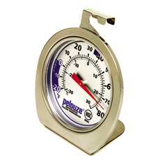Refrigerator/Freezer Thermometer, Easy-To-Read