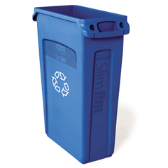 Slim Jim&reg; Recycling Container with Venting Channels