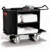 High-Capacity Metal Housekeeping Cart