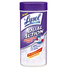 LYSOL&reg; Brand Dual Action Disinfecting Wipes, Citrus Scent