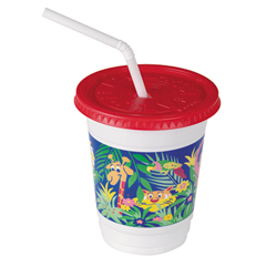 Plastic Kids Cup Combo Pack, Jungle Design