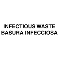 Optional Infectious Waste Identification Decals for Waste Containers, Bi-Lingual