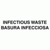 Optional Infectious Waste Identification Decals for Waste Containers, Bi-Lingual